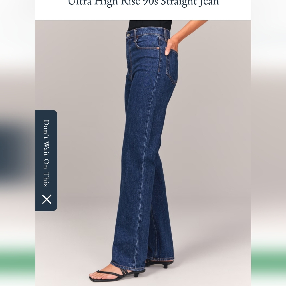 Abercrombie And Fitch 90s Ultra High Rise Jeans - Picture 2 of 6